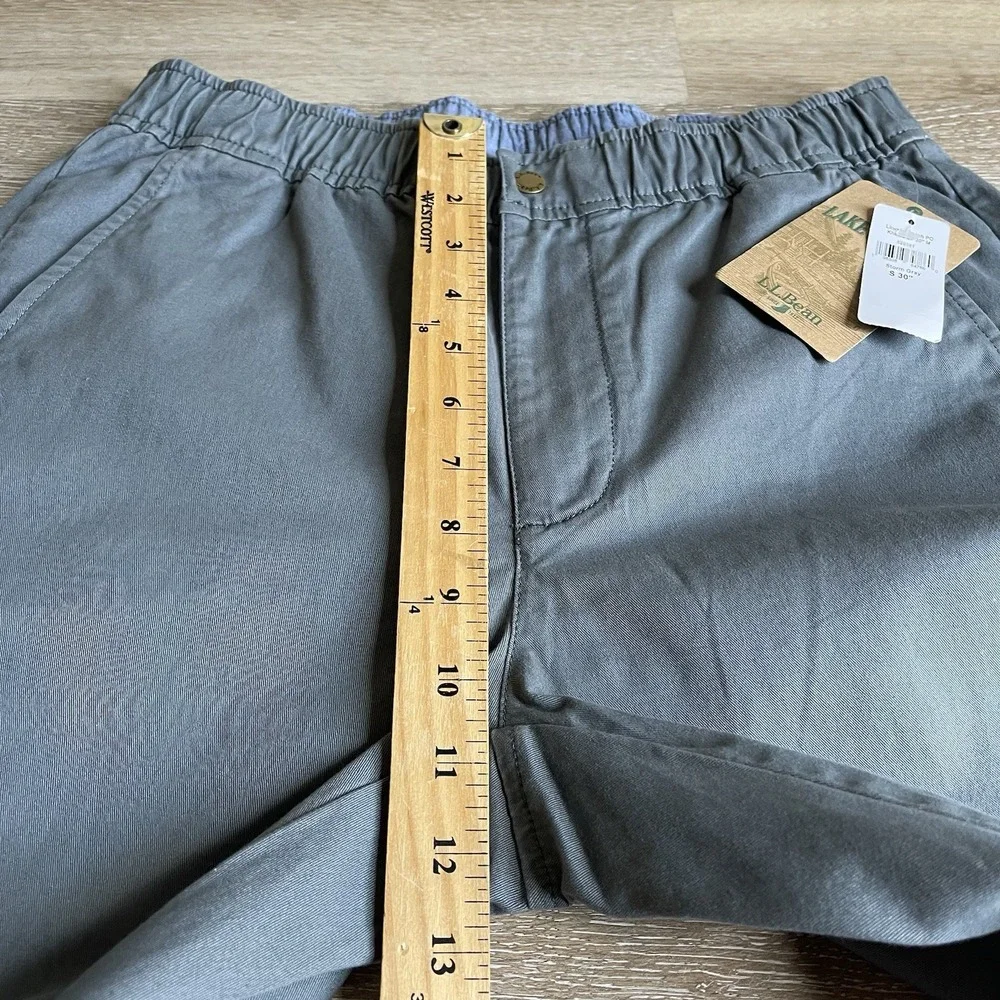 LL Bean Pants Mens 30x29 Lakewashed Standard Fit Straight Gray Khaki Lot Of 2